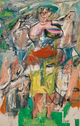 Woman And Bicycle by Willem de Kooning