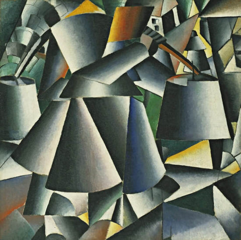 Woman with Pails: Dynamic Arrangement by Kazimir Malevich