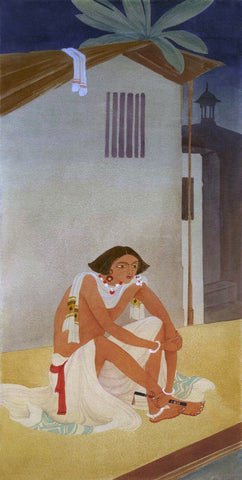 Young Ranjha - Canvas Prints by Abdur Rahman Chughtai