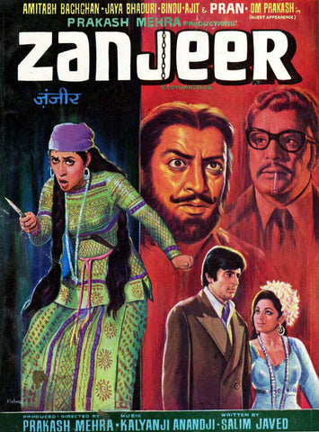Zanjeer - Amitabh Bachchan - Hindi Movie Poster - Tallenge Bollywood Poster Collection - Canvas Prints by Tallenge Store