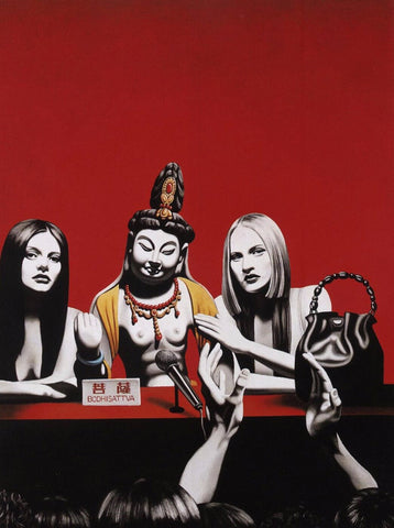 Press Meet - Canvas Prints by Zhong Biao