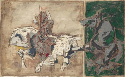 Warrior Horse by M F Husain