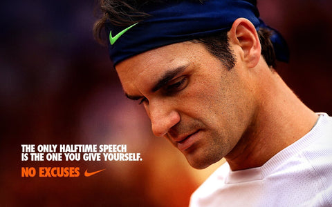 Spirit Of Sports - The Only Halftime Speech Is The One You Give Yourself - Roger Federer - Legend Of Tennis by Christopher Noel