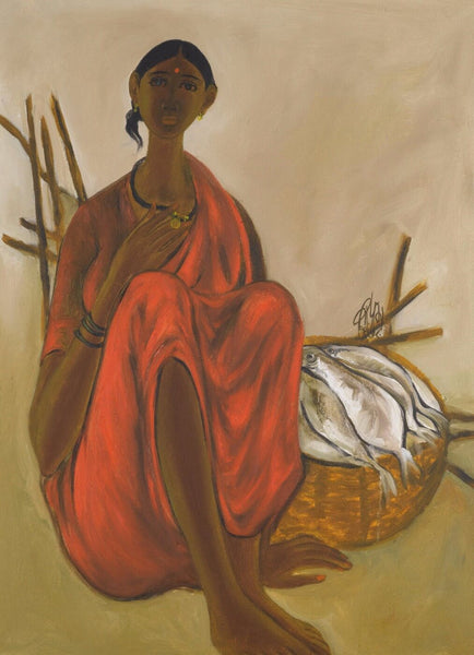 Fish Vendor - Canvas Prints