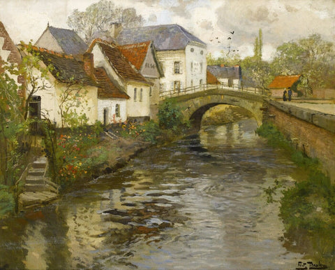 Small Town Near La Panne by Frits Thaulow