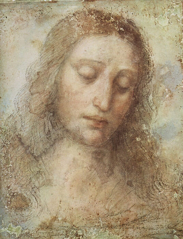 Head Of Christ by Leonardo da Vinci