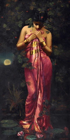 Untitled (Manas Kamal) - Hamen Mazumdar - Indian Masters Painting by Hemen Mazumdar