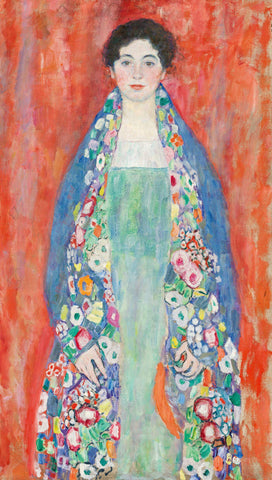 Portrait of Miss Lieser (Bildnis Fraeulein Lieser) - Gustav Klimt - Masterpiece Painting - Canvas Prints by Gustav Klimt