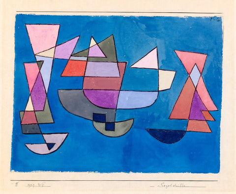 Sailing Boats, 1927 - Life Size Posters by Paul Klee