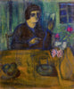 Portrait Of The Artist's Sister (Portrait De La Soeur De L'artiste) - Marc Chagall - Canvas Prints