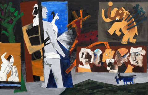 Skills - Maqbool Fida Husain – Painting by M F Husain