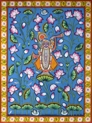 Indian Miniature Art - Pichwai Paintings - Srinathji by Vineeta Randhawa