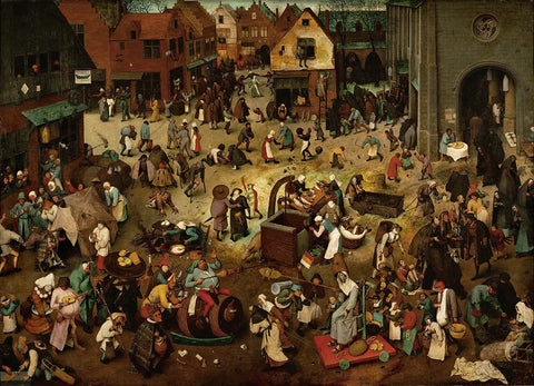The Fight Between Carnival And Lent by Pieter Bruegel the Elder