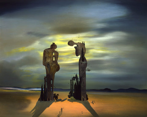 Archeological Reminiscence Millets Angelus (Reminiscencia arqueológica Angelus de Millet) - Salvador Dali Painting - Surrealism Art by Salvador Dali