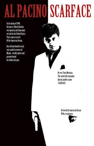Movie Poster - Scarface - Fan Art - Hollywood Collection - Life Size Posters by Brooke