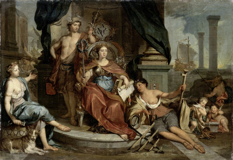 Apotheosis of the Dutch East India Company by Nicolaas Verkolje