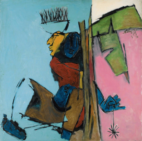 Woman with Spider by M F Husain