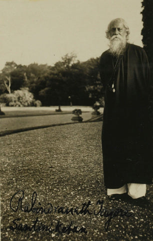 Rabindranath Tagore - Shantiniketan - Canvas Prints by Megaduta Sharma