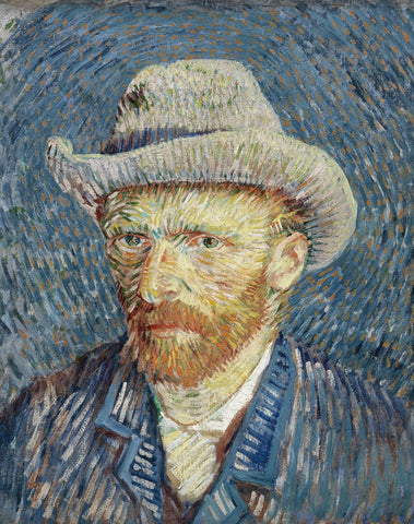 Self-Portrait with Grey Felt Hat - Fridge Magnets by Vincent van Gogh