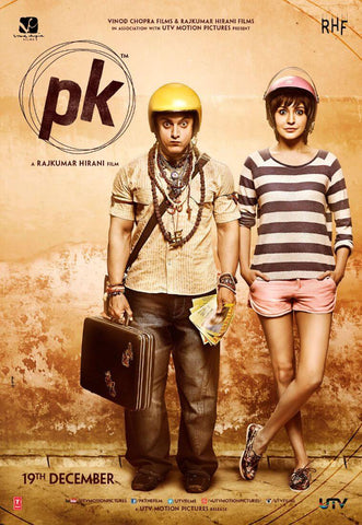 PK - Aamir Khan - Bollywood Hindi Movie Poster by Tallenge Store