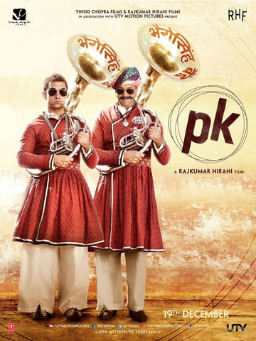 PK - Aamir Khan - Bollywood Movie Poster by Tallenge Store