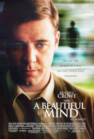 A Beautiful Mind (John Nash) - Russell Crowe - Hollywood Movie Poster - Life Size Posters by Kaiden Thompson