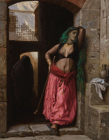 A Girl In Cairo (Jeune fille du Caire) - Jean-Léon Gérôme - Orientalist Art Painting - Posters