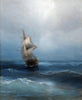 A Russian Two-Maaster On The Open Sea  - Ivan Konstantinovich Aivazovsky - Marine Painting - Art Prints