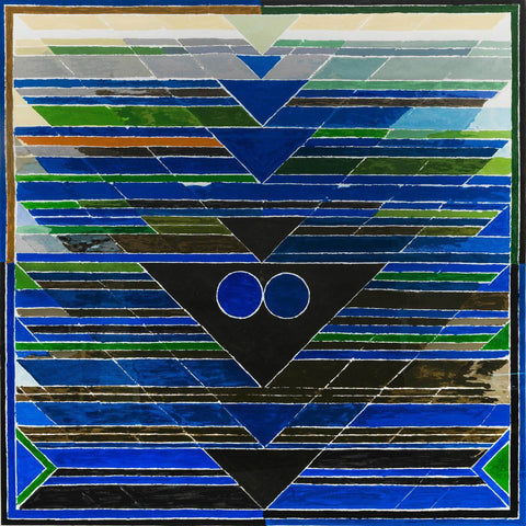 Aavartan (Rotation) - Syed Haider Raza Painting - Canvas Prints