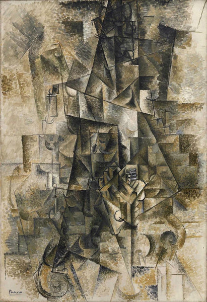 Accordeonist - Pablo Picasso Cubist Painting - Framed Prints