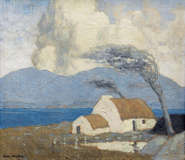 Achill Cottage - Paul Henry RHA - Irish Master - Landscape Impressionist Painting - Canvas Prints