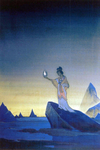 Large Artwork Prints of Agni Yoga - Nicholas Roerich Painting - Large Art Prints by Nicholas Roerich
