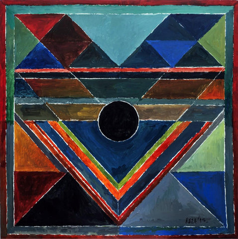 Akar Prakar - Syed Raza Painting - Art Prints