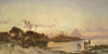 On The Banks Of The Nile - Hermann Corrodi - Vintage Orientalist Painting Of Egypt - Canvas Prints