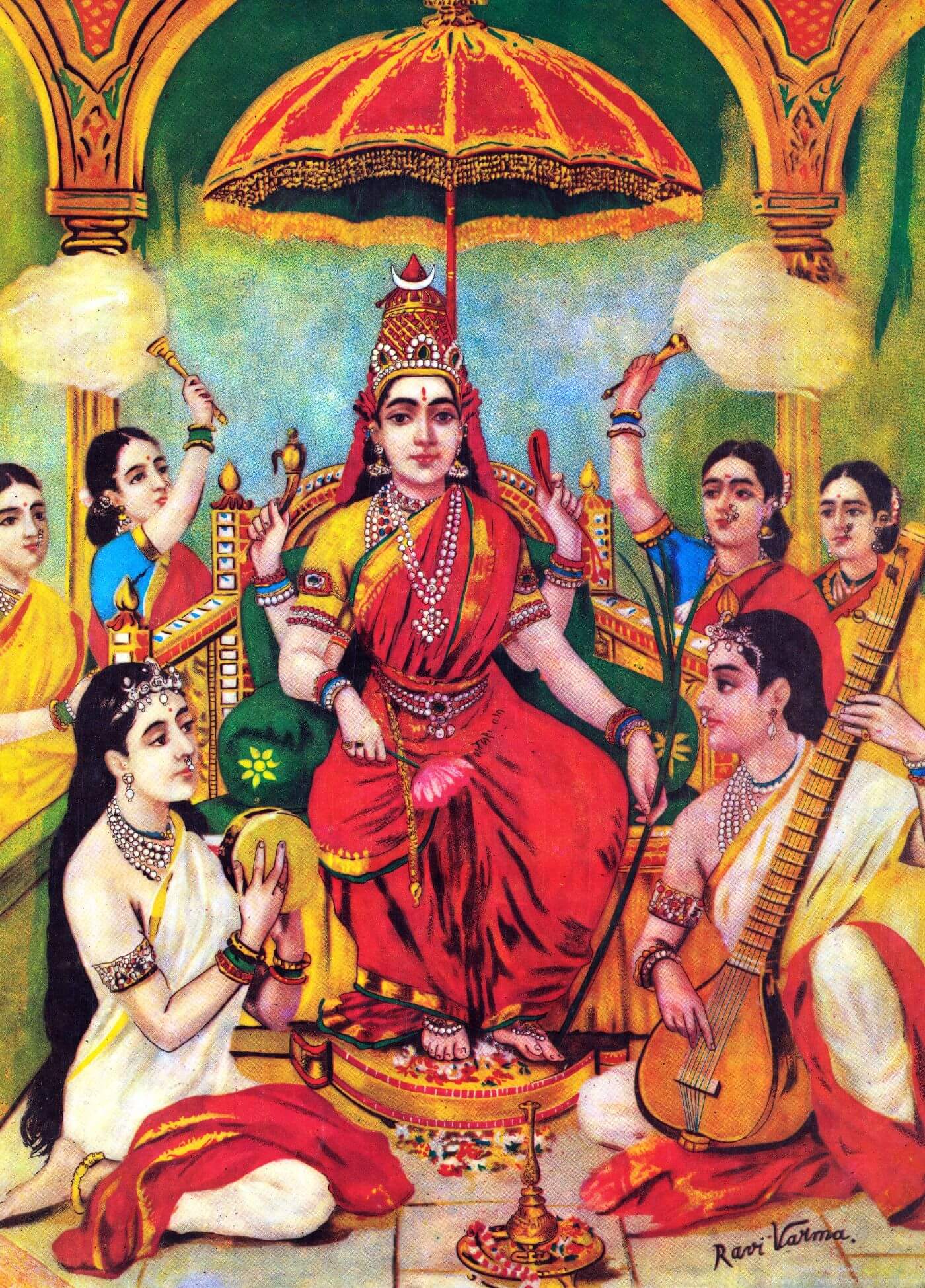 Raja Ravi Varma Pinturas Em Alta Resolucao Kali De Raja Ravi Varma