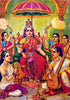 Set of 10 Best of Raja Ravi Varma Spiritual Deities Paintings - Poster Paper (12 x 17 inches) each