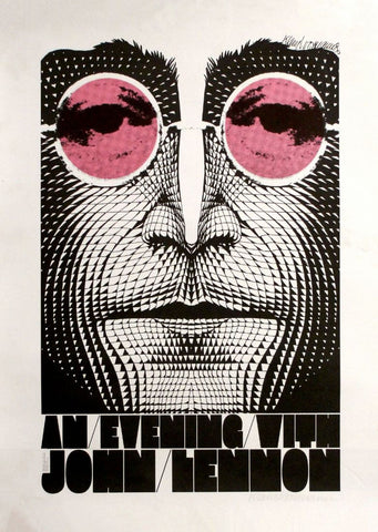 An Evening With John Lennon - Vintage Concert Poster by Tallenge Store