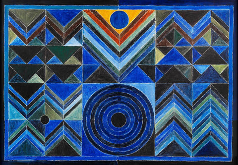 Ankuran (Germination) - S H Raza Paintings - Large Art Prints