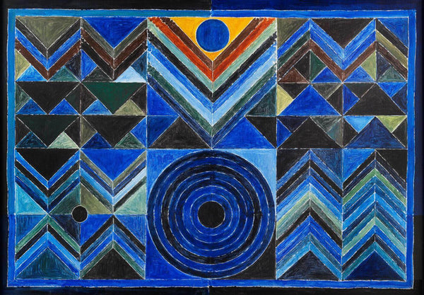 Ankuran (Germination) - S H Raza Paintings - Framed Prints