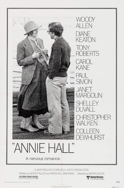 Annie Hall - Diane Keaton - Woody Allen - Hollywood English Movie Poster - Framed Prints