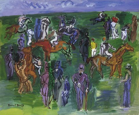 At the Races - Raoul Dufy Painting - Canvas Prints