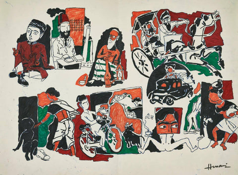 Autobiography - Maqbool Fida Husain Painting - Posters