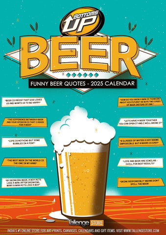 2025 Wall Calendar - Beer Poster Collection by Tallenge Store