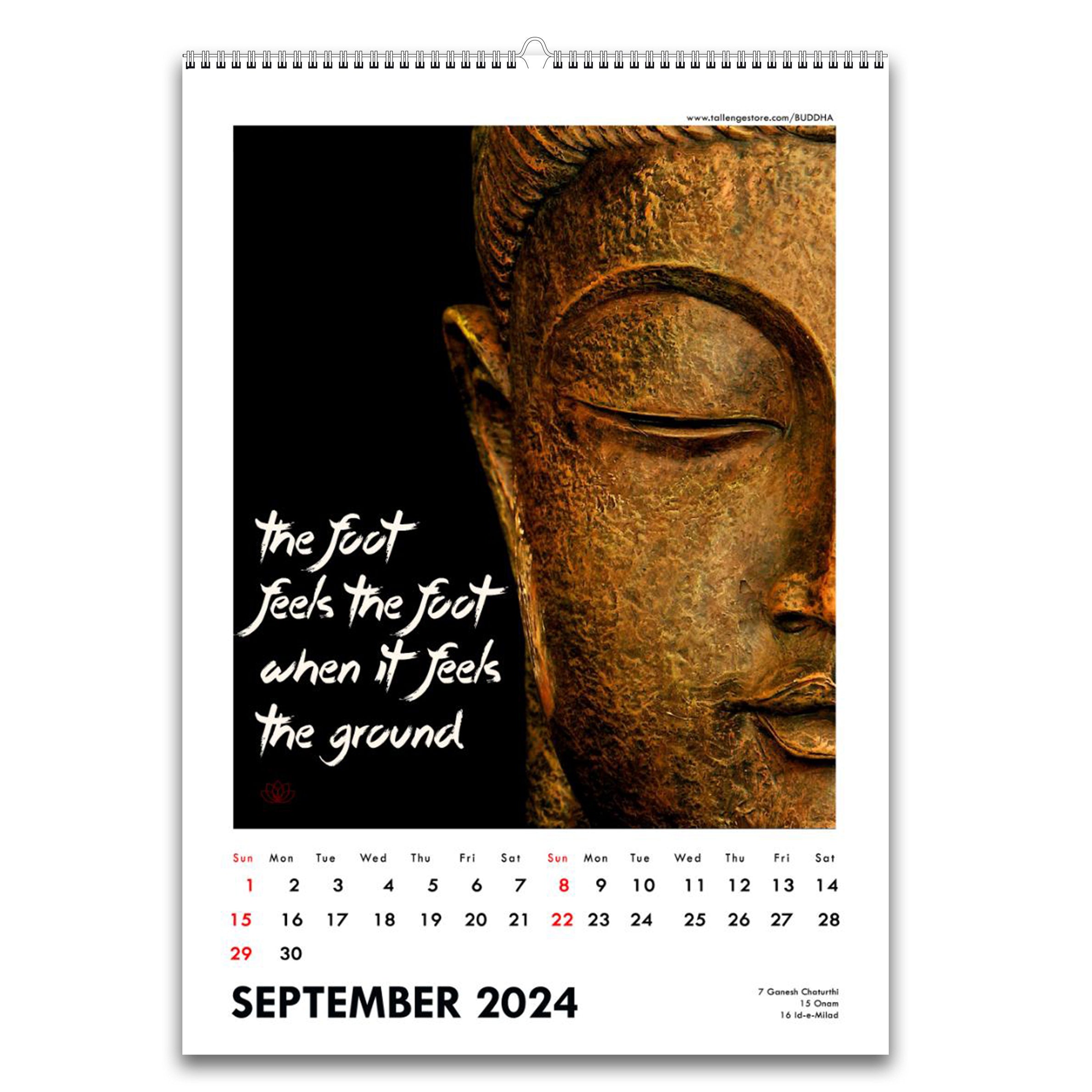 2024 Desk Calendar Wisdom of Buddha by Tallenge Store Buy 2018 Wall