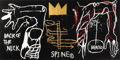 Back Of The Neck -  Jean-Michael Basquiat - Neo Expressionist Painting - Canvas Prints