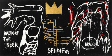 Back Of The Neck -  Jean-Michael Basquiat - Neo Expressionist Painting by Jean-Michel Basquiat