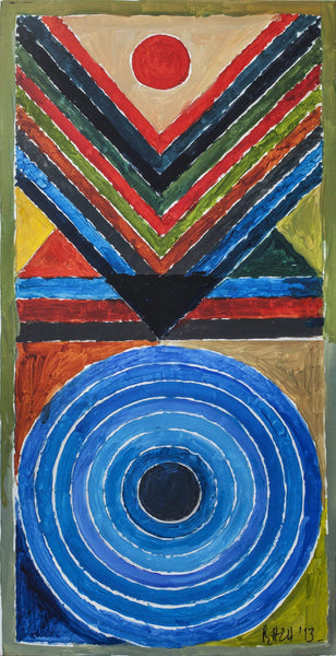 Beej Vriksha (Seed And Tree) - Syed Haider Raza Painting - Large Art Prints