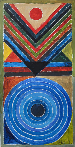 Beej Vriksha (Seed And Tree) - Syed Haider Raza Painting - Life Size Posters