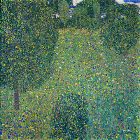 Blooming Meadow (Blumenwiese) - Gustav Klimt - Landscape Painting - Canvas Prints