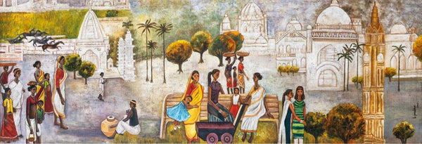Bombay - B Prabha Painting - Canvas Prints